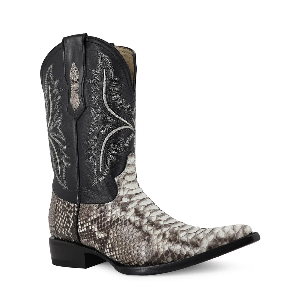 BOTA VAQUERA CHIHUAHUA PITÓN NATURAL