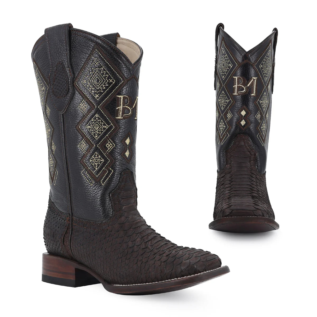 BOTA VAQUERA BULLDOG PITÓN NOBUCK CAFE