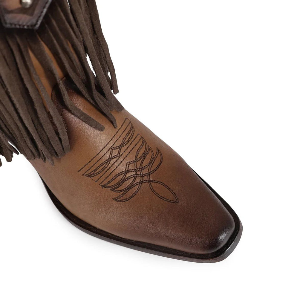 BOTA VAQUERA PARA DAMA DE PIEL MODELO FORAJIDA