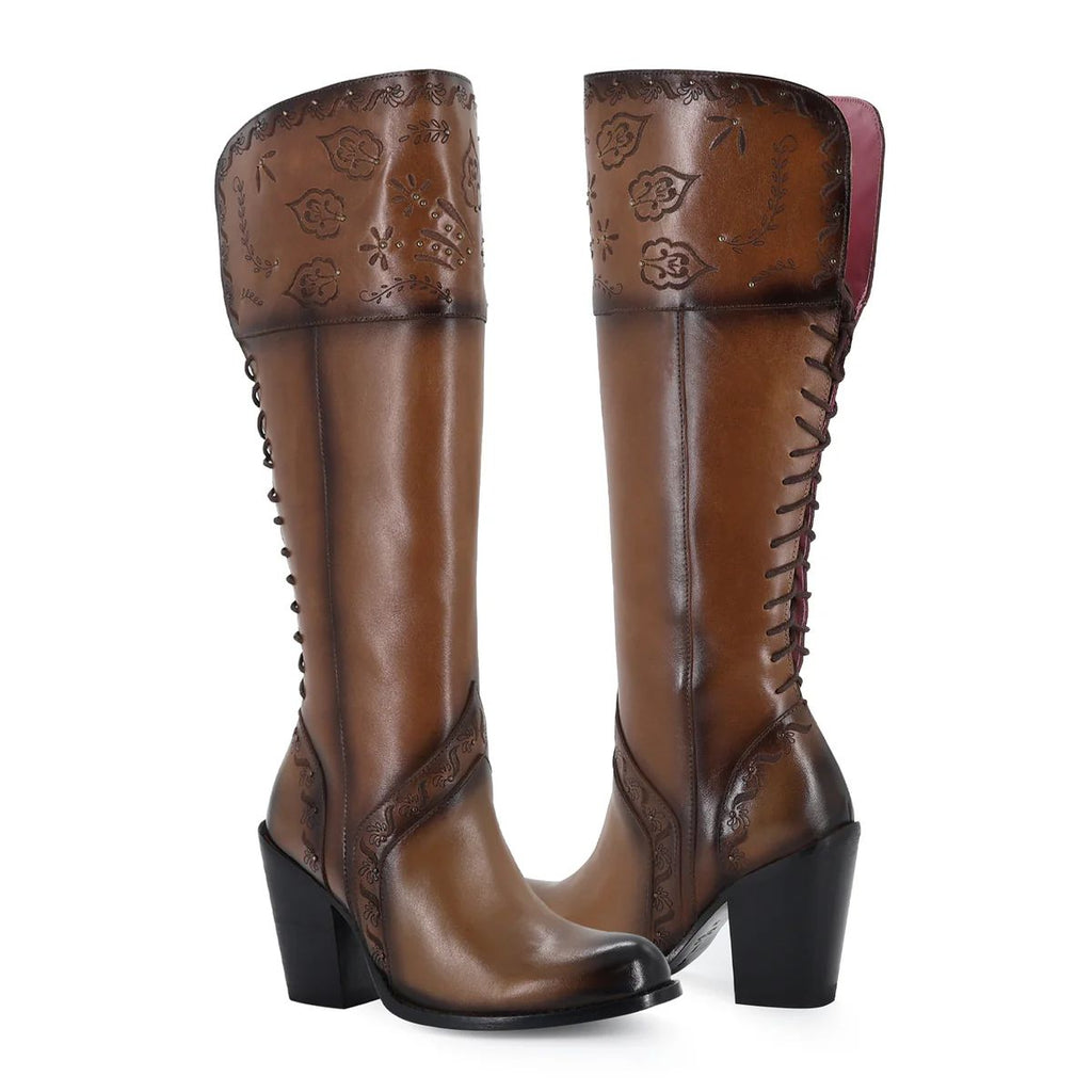 BOTA CASUAL PARA DAMA DE PIEL MODELO PRESUMIDA