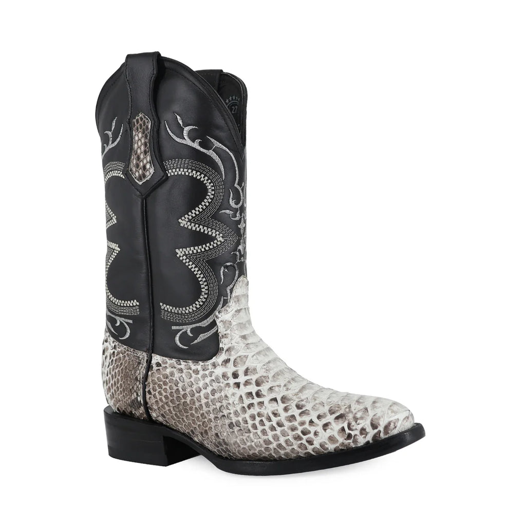 BOTA VAQUERA OVAL PITÓN NATURAL